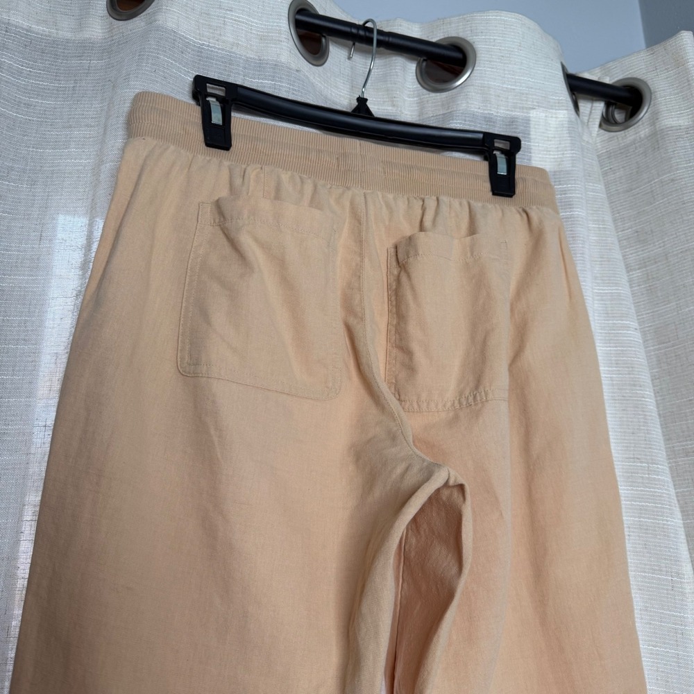 Pact Canopy Organic Cotton Linen Blend Jogger Pants Beige Women's‎ Size Small - Picture 6 of 8
